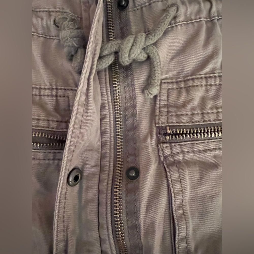 EUC Hollister Women’s Vintage Green Anorak Utility Military Jacket in Green - Picture 6 of 7